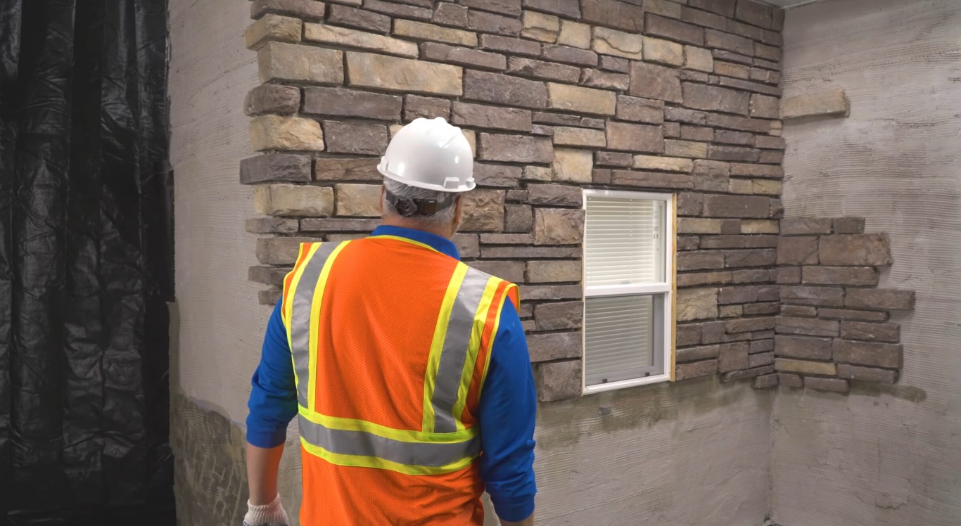 Stone veneer siding installation for home exterior in Billings, MT